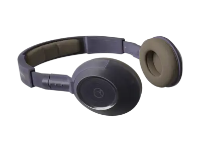 Headphones Model, Navy Blue 