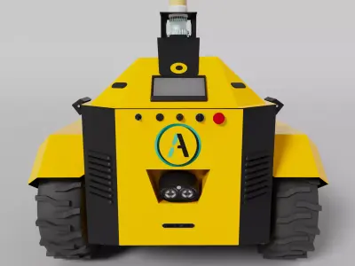 Sherpa XT industrial vehicle for package carrier and manager Low-poly 3D model