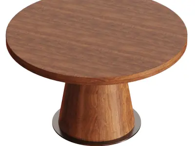 Claudine 53 Round Dining Table 3D model