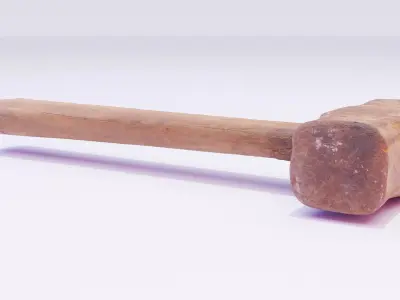 Hammer old high-poly 3D model