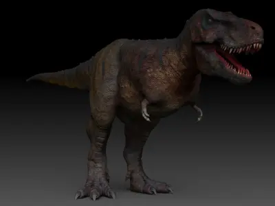 Dinosaur Tarbosaurus Bataar Sculpt Project 3D model