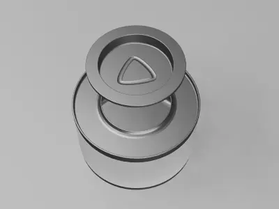 Steel tin can for games and cg projects  Low-poly 3D model