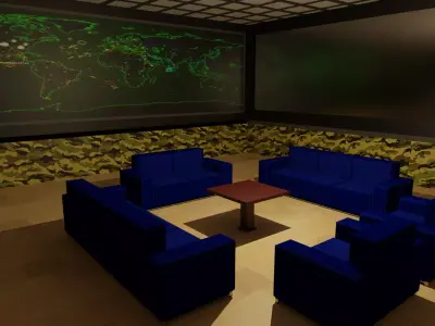 Military Bunker Low-poly 3D model buy