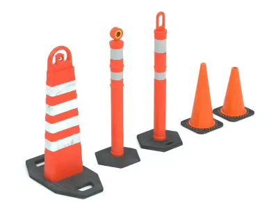 Construction Traffic Cone 3D model