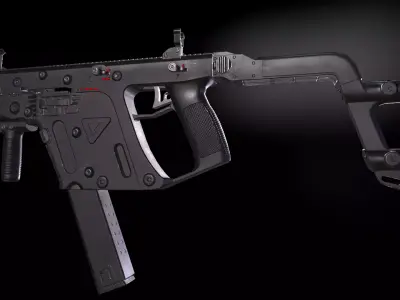 KRSV Vector Submachine Gun Low-poly 3D model