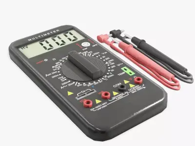 Multimeter digital Low-poly 3D model purchase