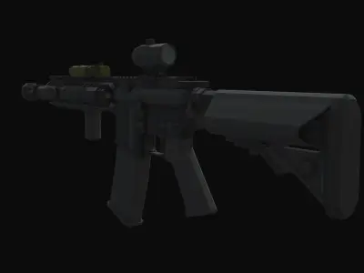 M4A1 Tactical Low Poly Low-poly 3D model purchase