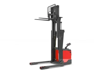 Electric Stacker Rigged 3D model