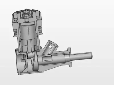 Motor de modelisme Engine model Free 3D model