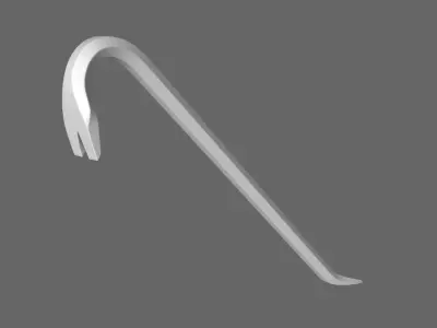 3D Crowbar Game Free low-poly 3D model