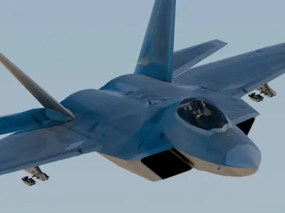 Lockheed Martin F-22 Raptor 3D model
