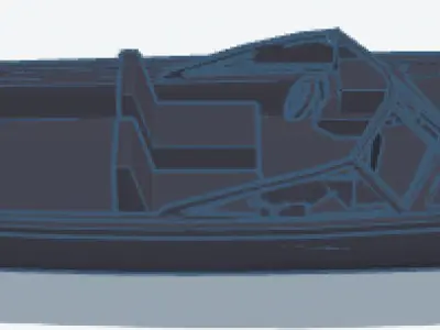 Speed boat  3D print model