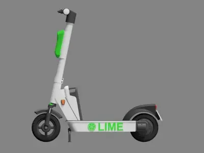 Lime electric scooter 3D print model