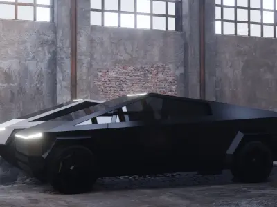 Free Cybertruck Free low-poly 3D model