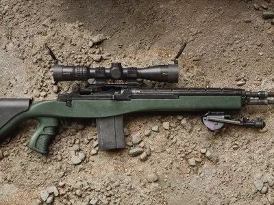 M14 DMR Rifle Low-poly 3D model