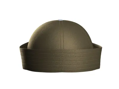 Twill Sailor Hat 3D model