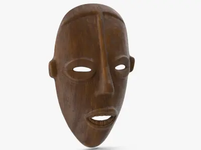  African Nigeria Mask Wood 