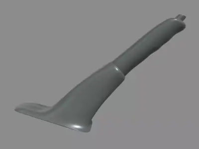 Car Hand Brake 02 Low-poly 3D model