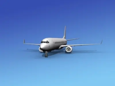 Boeing 737-900ER Unmarked 3 3D model