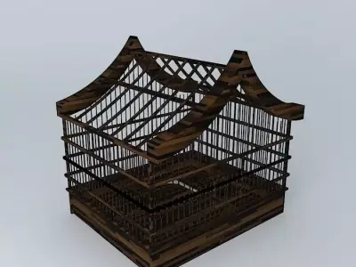 bird cage cage Free 3D model