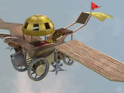 Battleship 3D model - WAR SHIP EPIC Low-poly 3D model