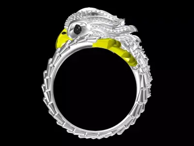 owl Ring Free 3D print model