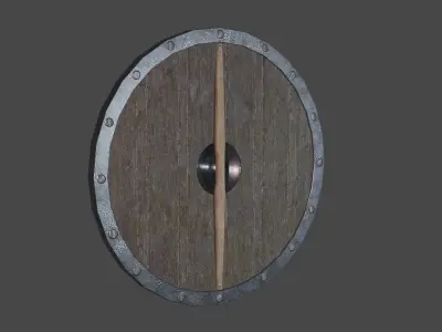 Round Shield Pack Low-poly 3D model