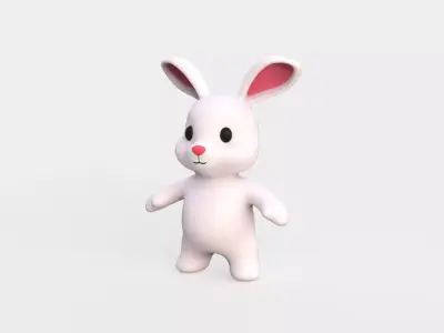 Little animal baby - Rabbit cute - Character009 Low-poly 3D model