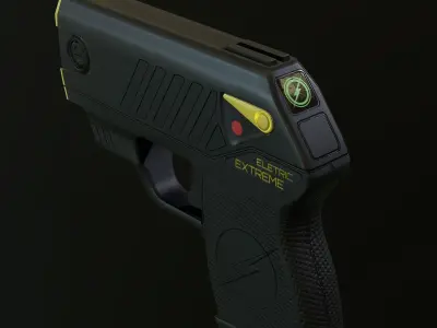 TASER GUN - Game ready Low-poly 3D model