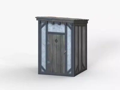 Medieval Toilet Free 3D model