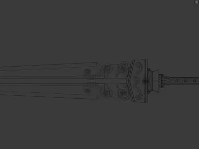 Swords Set sword Low-poly 3D model