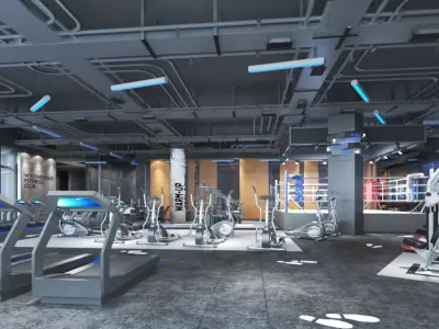 Gym Club  13 3D model