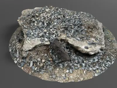 Debris - Rocks Low-poly 3D model