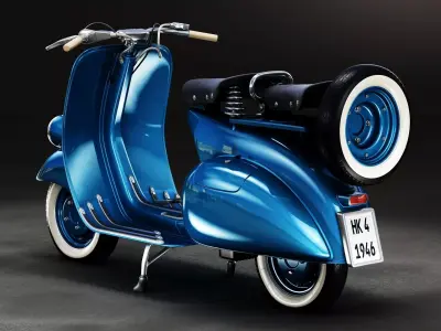1946 Vespa Faro Basso 3D model