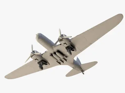 DB-3 Bomber 3D model