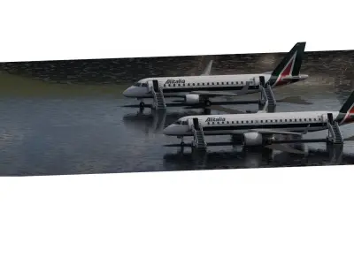 EMBRAER 190 AND 170 3D model