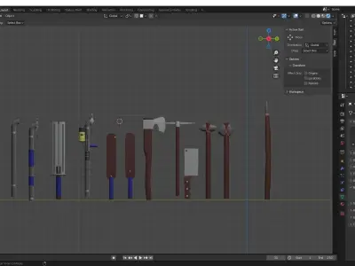 Apocalyptic Weapons 3D model