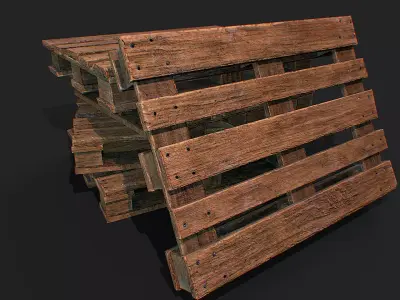 Pallet  Low-poly 3D model