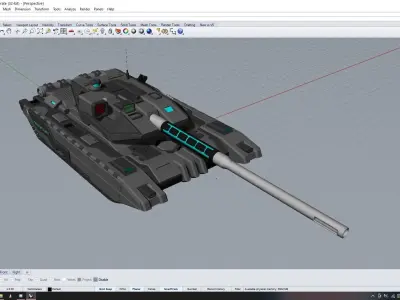 F3 AS Main Battle Tank model 3D model