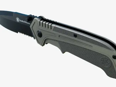 SMITH and WESSON KNIFE Low-poly 3D model
