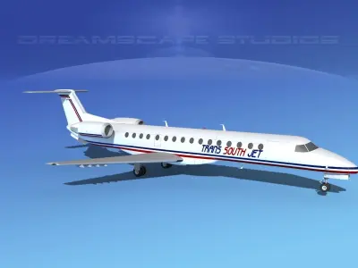 Embraer ERJ-140 Trans South Jet 3D model