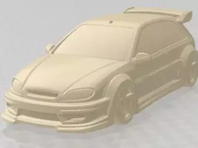 Citroen Saxo Tuning Printable Car 3D print model