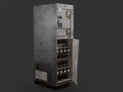 Electric Panelboard Low-poly 3D model