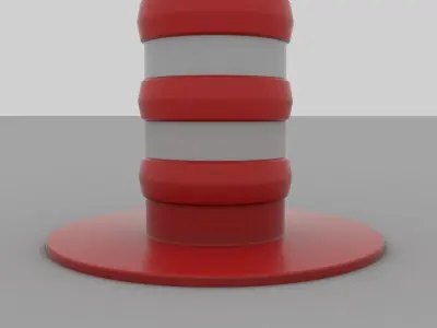 Traffic Pontoon Low-poly 3D model