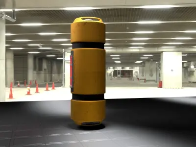 Monster Inc Energy tank Low-poly 3D model