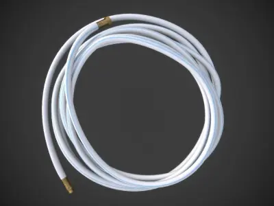White Marine Hose 3D model