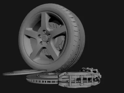 wheel Volvo S60 8 3D model