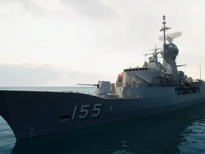 ANZAC MEKO Class Frigate HMAS BALLARAT FFH 155 model 3D model