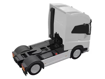 Truck and Trailers - Low poly Low-poly 3D model