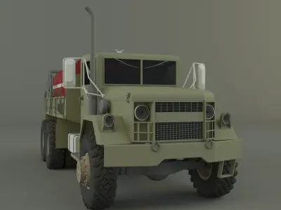 military tanker truck 3D model
